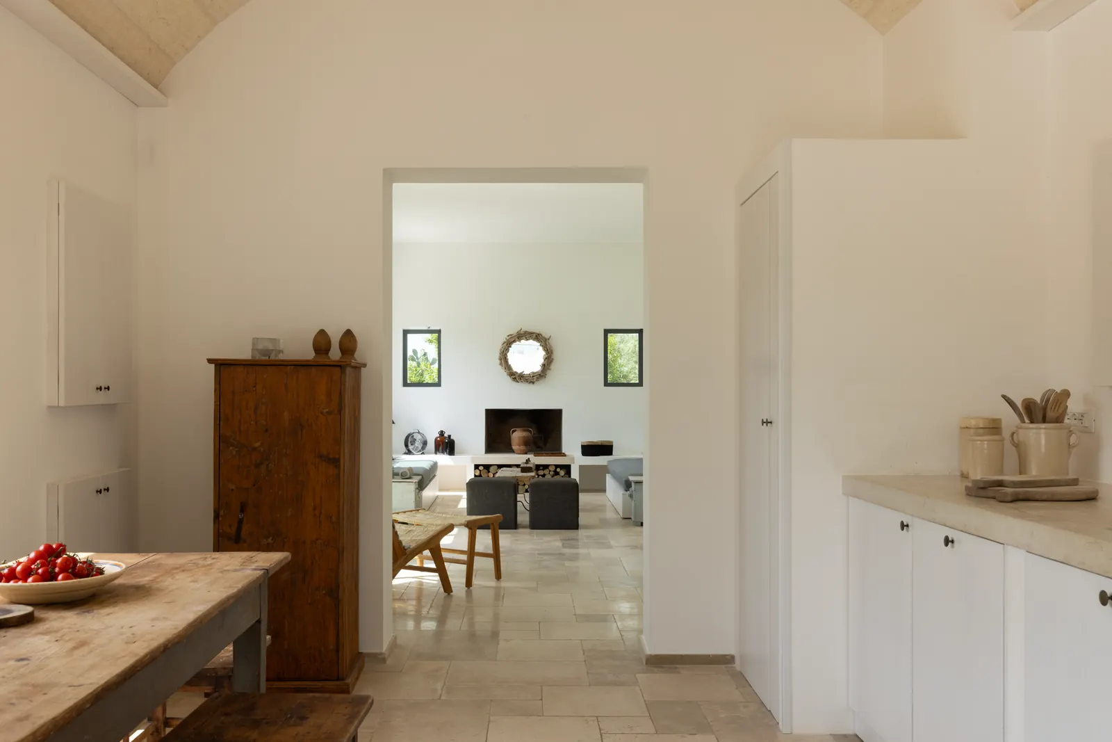Kitchen looking through to the sitting room