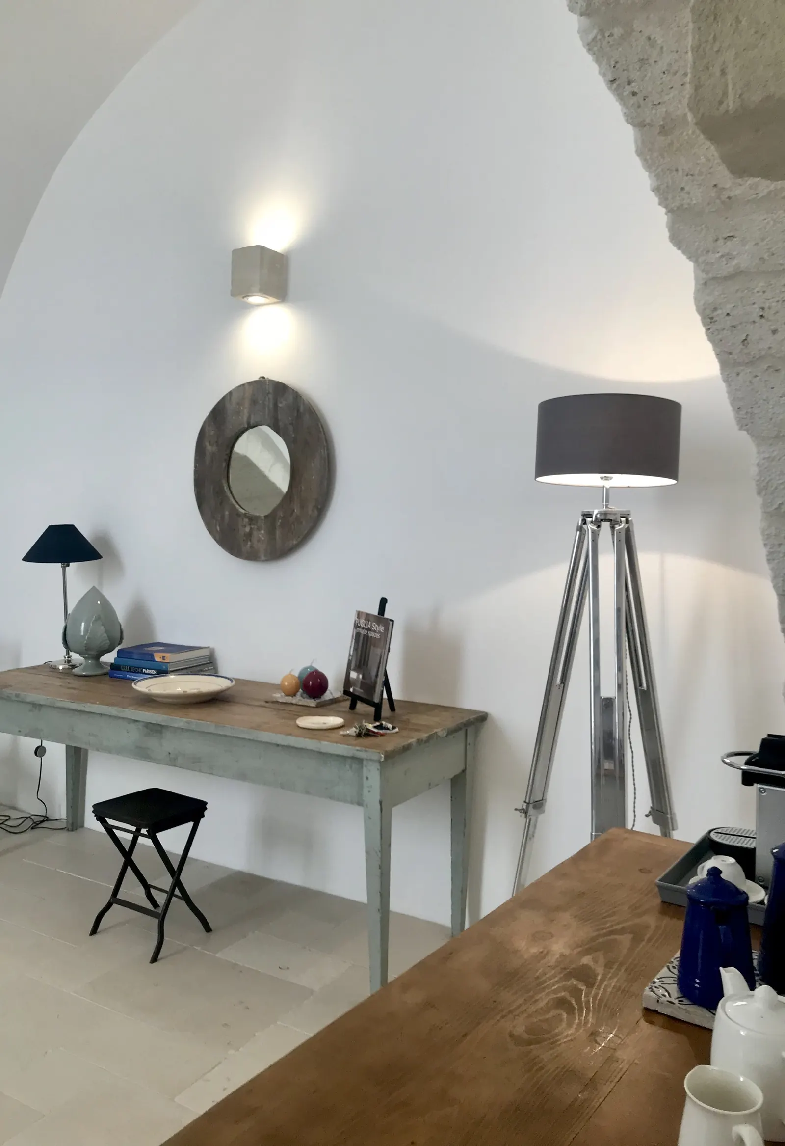 Writing desk and mirror