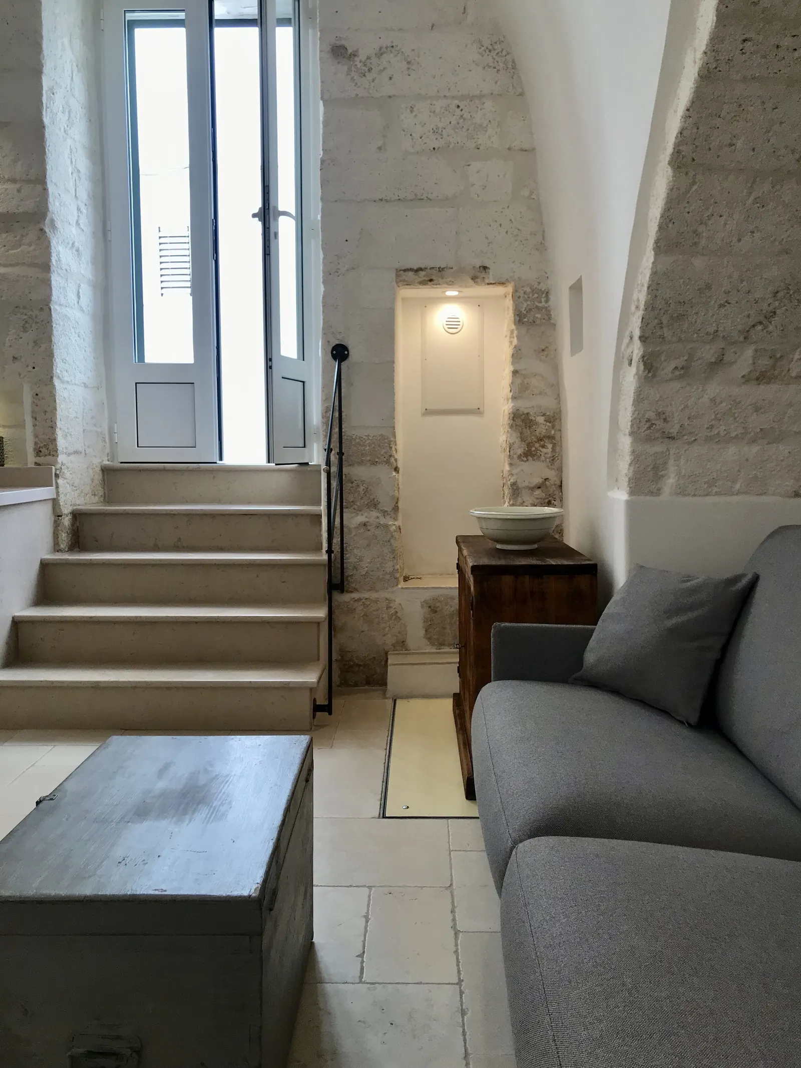 Sitting room looking to the entrance