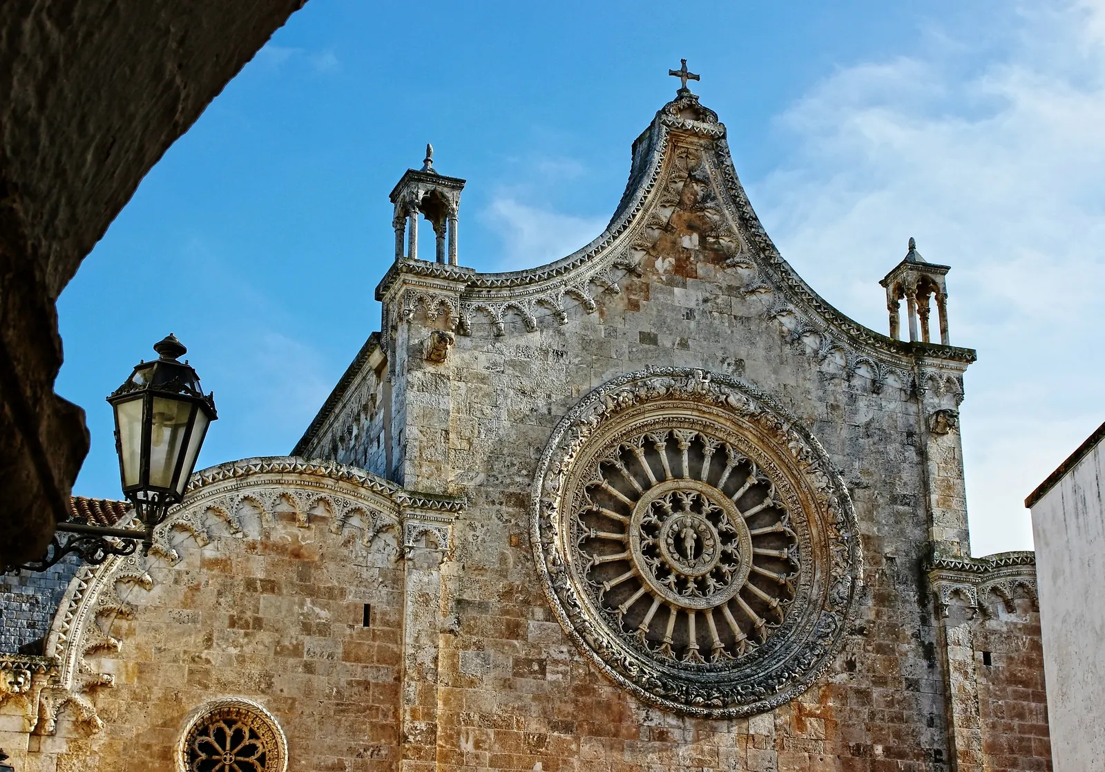 The rose window of Ostuni cathedral